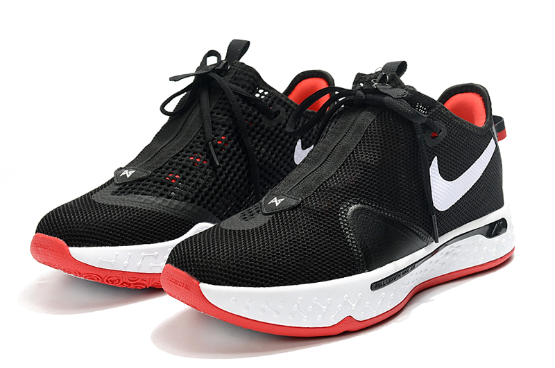 2020 Nike Paul George IV Black White Red - Click Image to Close